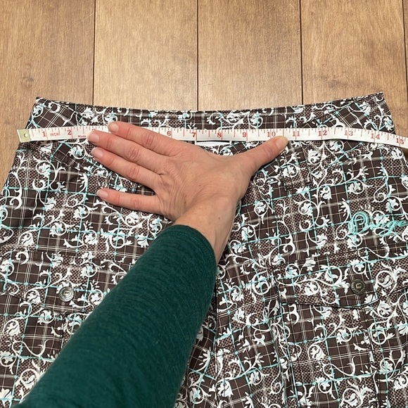 ORAGE WOMENS GIRLS SNOWBOARDING SKI PANTS W/ADJUST BAND brown aqua SZ 16 (XS/S) - Picture 10 of 16